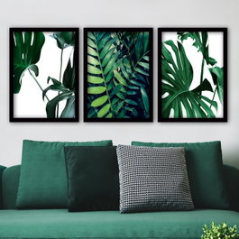 Wallity Cuadro decorativo enmarcado Multicolor (3 piezas)